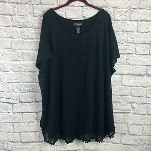 Anywear By Catherine’s Black Layered Tank Size 2X/3X